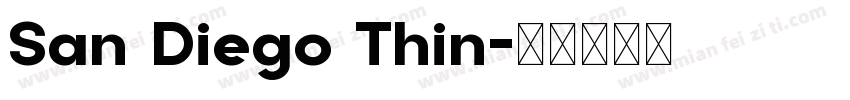San Diego Thin字体转换